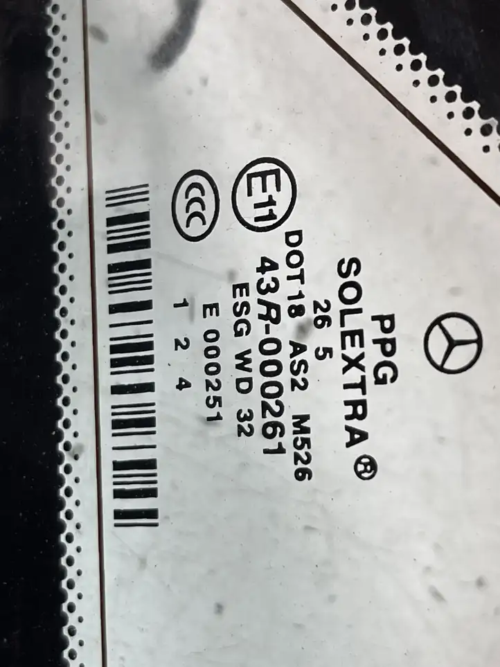Mercedes-Benz E W211 (2002 - 2009) 43R000261 Заднее боковое стекло — фото 3