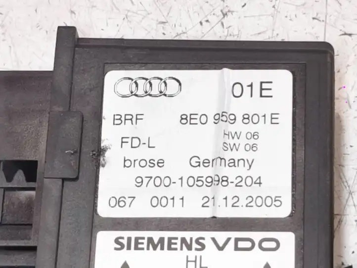 Audi A4 S4 B7 8E 8H (2004 - 2009) 8E0959801E Стеклоподъемник задней двери — фото 4