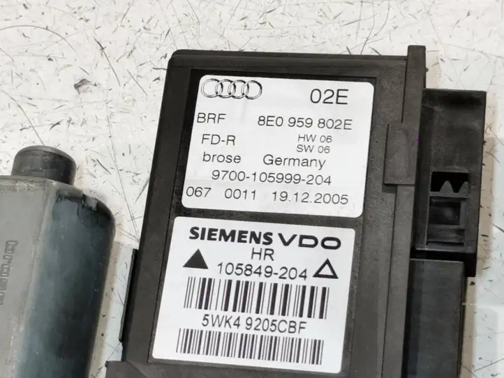 Audi A4 S4 B7 8E 8H (2004 - 2009) 8E0959802E Стеклоподъемник задней двери — фото 3