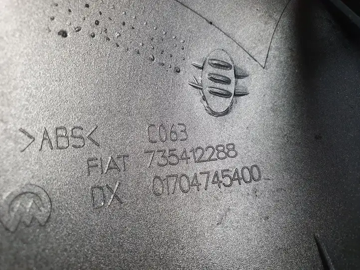 Fiat 500 (2008 - 2015) Пластиковая отделка зеркала — фото 6