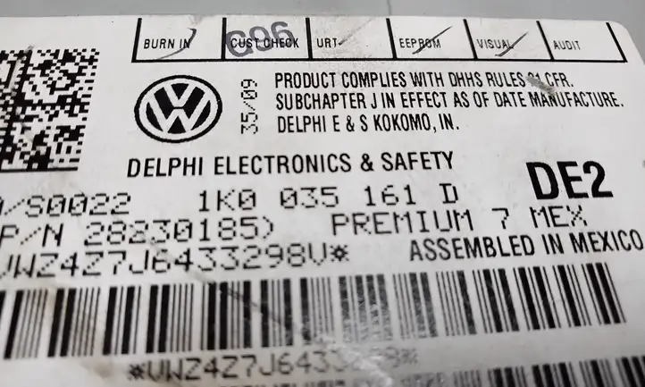 Volkswagen Jetta V (2005 - 2010) 1K0035161 Магнитола / мультимедийная система — фото 4