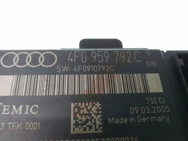 Audi A6 S6 C6 4F (2004 - 2008) 4F0959792C Блок управления дверью — фото 3