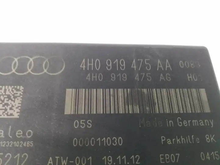 Audi A6 C7 (2011 - 2014) 4H0919475AA Блок управления парктрониками — фото 3
