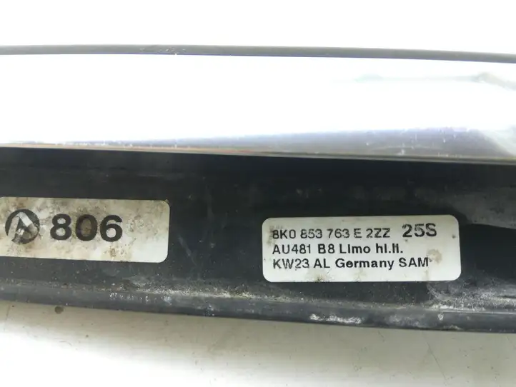 Audi A4 S4 B8 8K (2007 - 2011) 8K0853763E Накладка стекла задней двери — фото 5