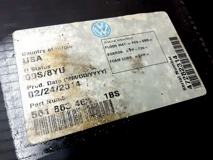 Volkswagen PASSAT B7 USA (2012 - 2016) 561863463 Пол багажника — фото 2