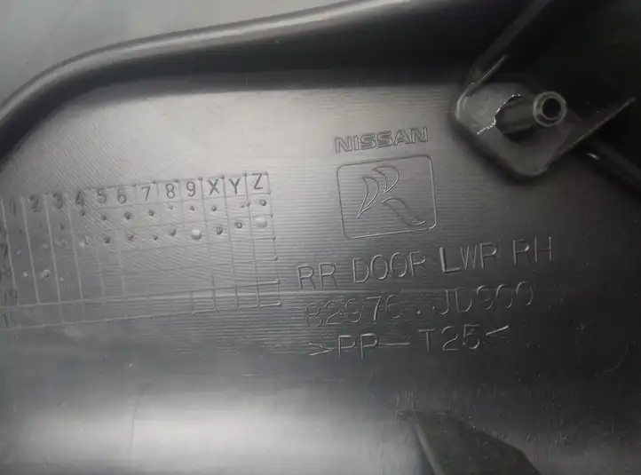 Nissan Qashqai (2006 - 2010) Обшивка задней двери — фото 3