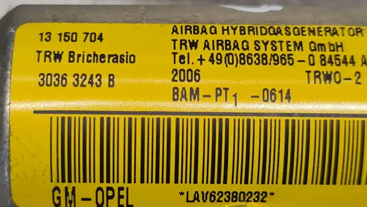 Opel Corsa D (2006 - 2010) 13150704 Боковая подушка безопасности шторка — фото 3