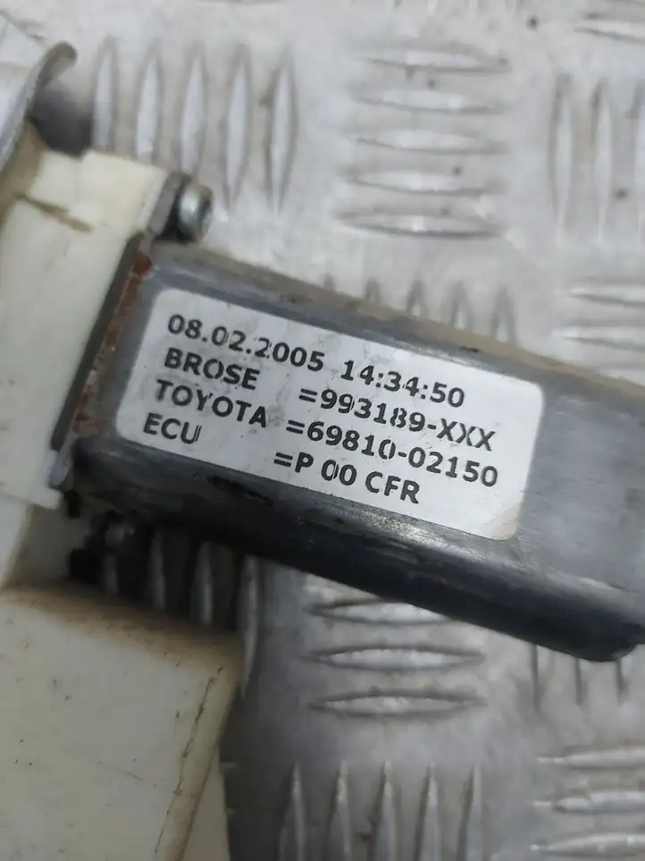 Toyota Corolla E120 E130 (2004 - 2007) 992046100 Электростеклоподъемник передний (комплект) — фото 6