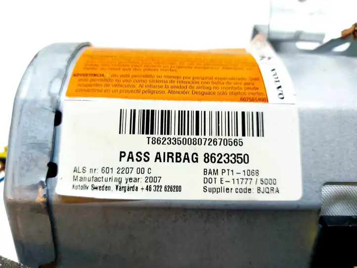 Volvo C70 (2005 - 2009) 8623350 Подушка безопасности пассажира — фото 5