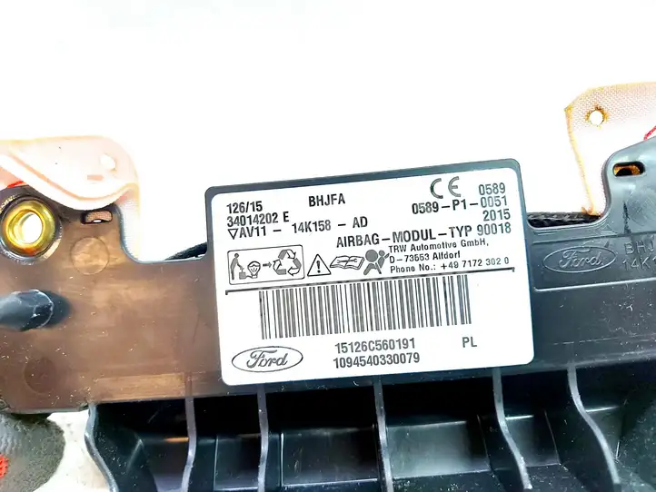 Ford B-MAX (2012 - 2018) AV1114K158AD Боковая подушка безопасности шторка — фото 4
