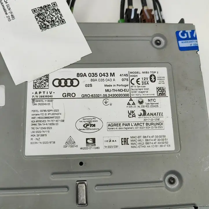 Audi Q4 Sportback e-tron (2021 - ) 89A035043M Магнитола / мультимедийная система — фото 5