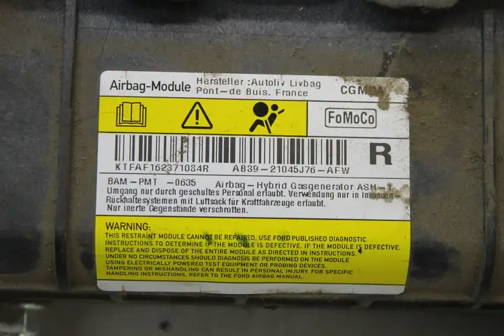 Ford Ranger (2015 - 2019) AB3921045J76AFW Коленная подушка безопасности — фото 4