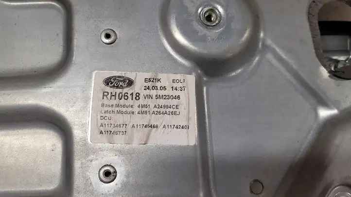 Ford Focus (1998 - 2004) 4M51A24994CE Механический стеклоподъемник задней двери — фото 2