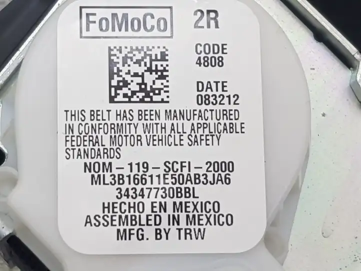Ford F150 (2020 - ) ML3B16611E50 Задний ремень безопасности — фото 4