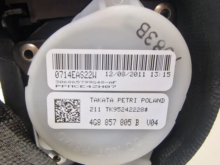 Audi A6 C7 (2011 - 2014) 4G8857805B Задний ремень безопасности — фото 3