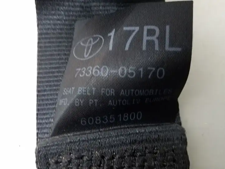 Toyota Avensis T270 (2009 - 2012) 7336005170 Задний ремень безопасности — фото 2