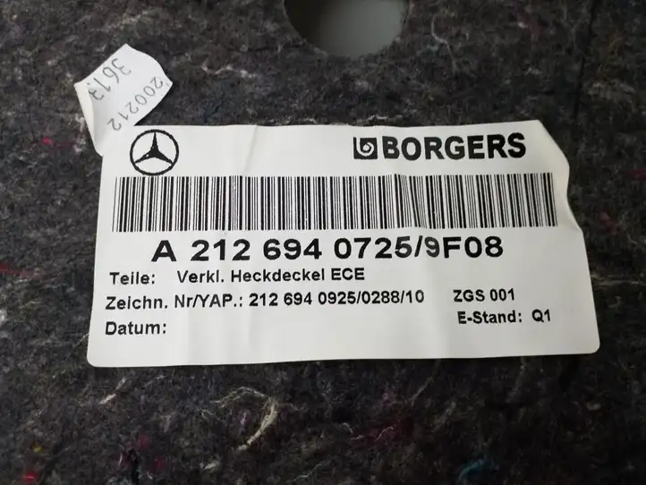 Mercedes-Benz E W212 (2009 - 2016) A2126940725 Обшивка багажника — фото 3