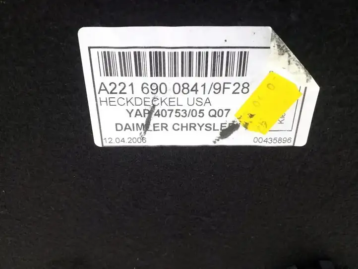 Mercedes-Benz S W221 (2005 - 2013) A22169008419F28 Обшивка багажника — фото 2