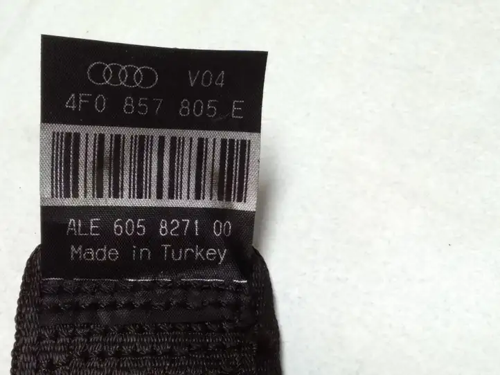 Audi A6 S6 C6 4F (2004 - 2008) 4F0857805E Задний ремень безопасности — фото 4