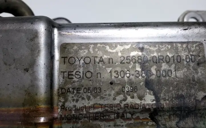Toyota Avensis T250 (2003 - 2006) 25680QR01000 Охладитель клапана EGR — фото 4