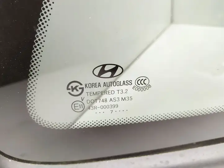 Hyundai Santa Fe (2005 - 2009) 878202B000 Заднее боковое стекло — фото 2