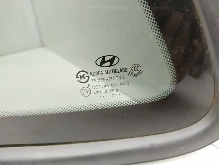 Hyundai Santa Fe (2005 - 2009) 878102B000 Заднее боковое стекло — фото 2