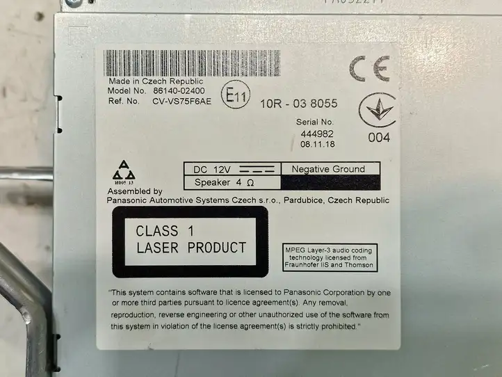 Toyota Auris E180 (2012 - 2018) 10R038055 Магнитола / мультимедийная система — фото 9