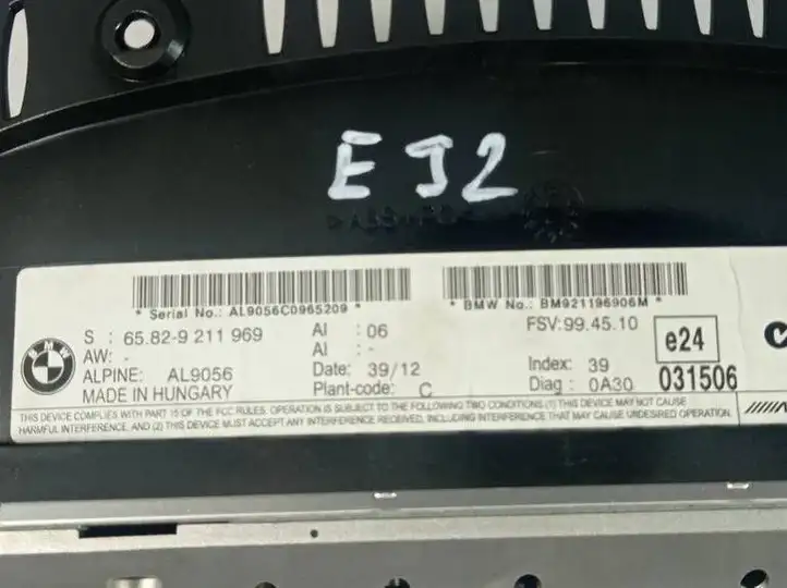 BMW 3 E90 E91 (2005 - 2012) 9283428 Магнитола / мультимедийная система — фото 4