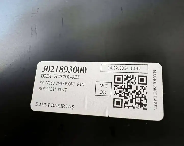 Ford Transit VII (2019 - ) BK31B25701A Боковое стекло в середине кузова — фото 7