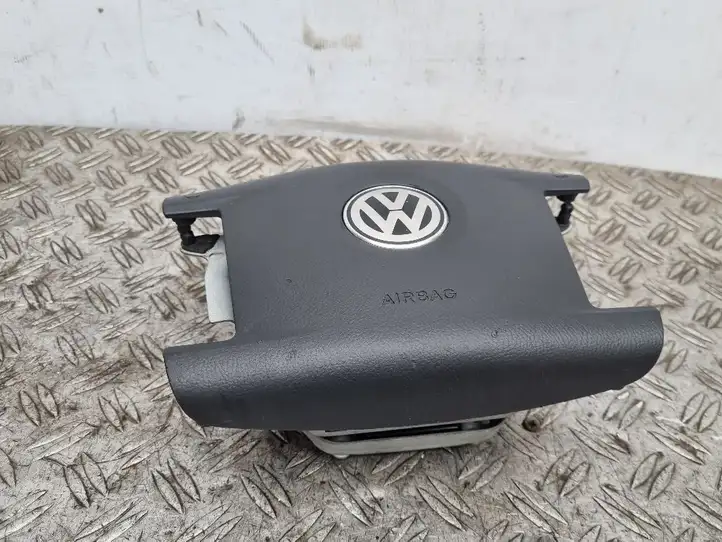 Volkswagen Touareg I (2002 - 2010) 3D0880203A Подушка безопасности руля — фото 6