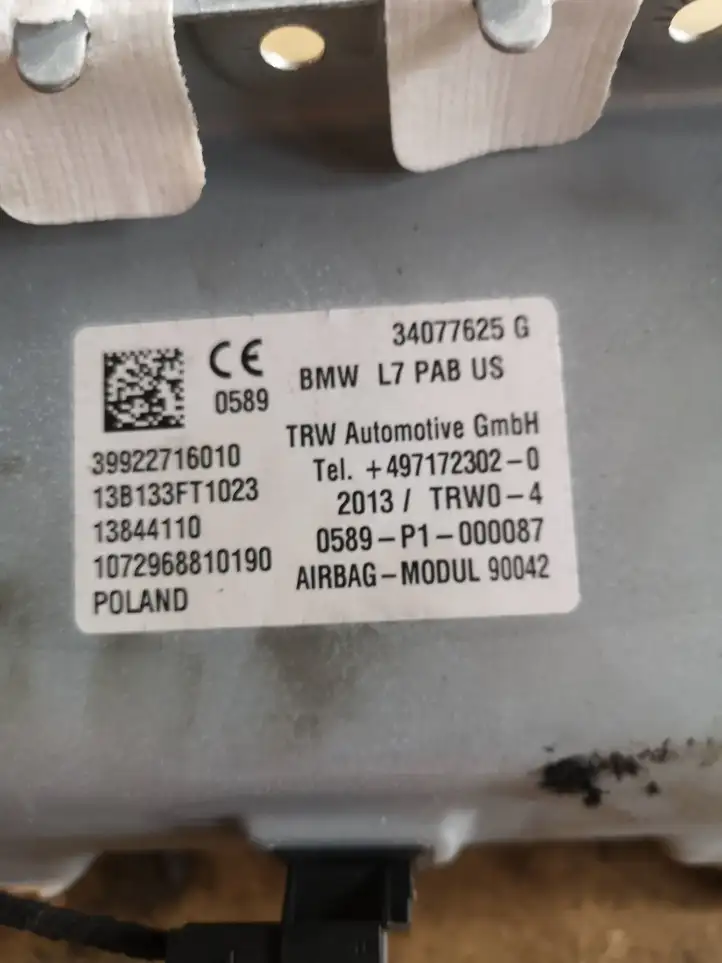 BMW 3 F30 F35 F31 (2012 - 2018) 34077625G Подушка безопасности пассажира — фото 5
