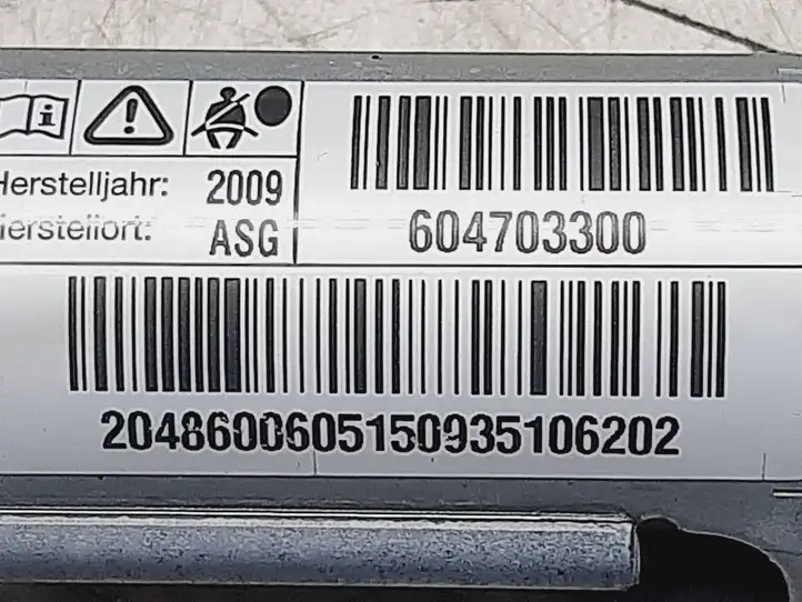 Mercedes-Benz C W204 (2007 - 2014) 604703300 Боковая подушка безопасности шторка — фото 2