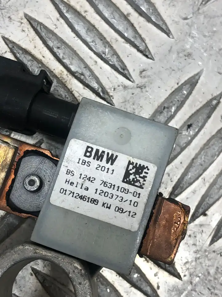 BMW 3 F30 F35 F31 (2012 - 2018) 7631109 Минусовой провод аккумулятора — фото 4