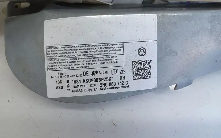 Volkswagen Tiguan (2007 - 2011) 5N0880742G Боковая подушка безопасности шторка — фото 3