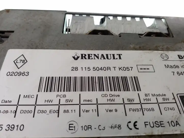 Renault Megane III (2009 - 2016) 281155040R Магнитола / мультимедийная система — фото 4