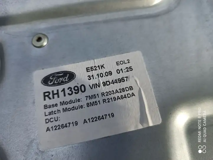 Ford Kuga I (2008 - 2012) 7M51R203A28DB Электростеклоподъемник передний (комплект) — фото 2