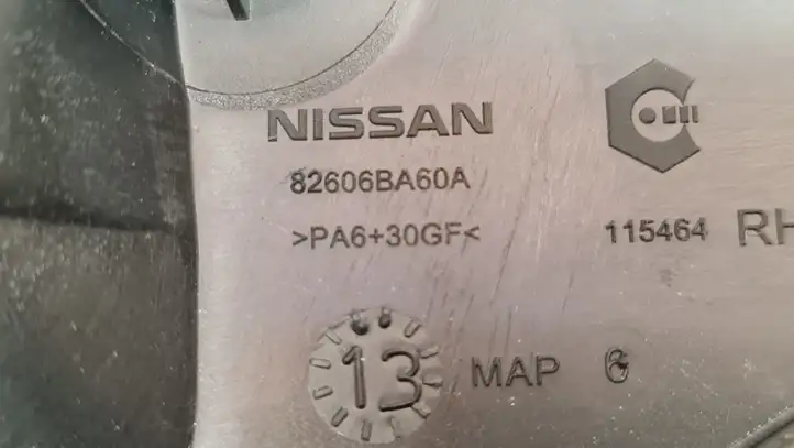 Nissan Juke I F15 (2010 - 2018) 82606BA60A Наружная ручка задней двери — фото 2