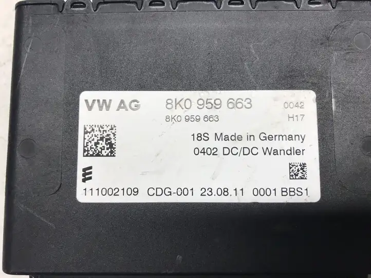 Audi A4 S4 B8 8K (2007 - 2011) 8K0959663 Прочие блоки управления — фото 4