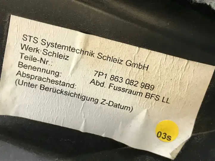 Volkswagen Touareg II (2010 - 2018) 7P1863082 Нижняя отделка панели приборов — фото 3