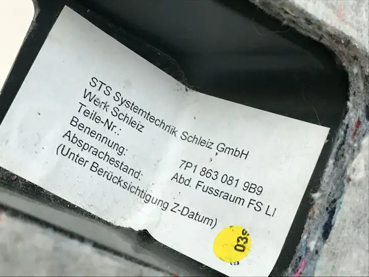 Volkswagen Touareg II (2010 - 2018) 7P1863081 Нижняя отделка панели приборов — фото 4