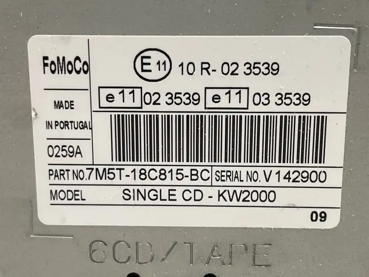 Ford Focus (2011 - 2015) 7M5T18C815BC Магнитола / мультимедийная система — фото 3