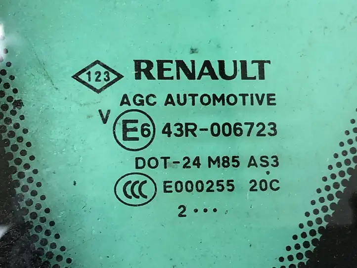 Renault Scenic III - Grand scenic III (2009 - 2016) DOT24M85AS3 Заднее боковое стекло — фото 3