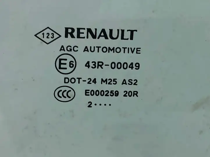Renault Scenic III - Grand scenic III (2009 - 2016) DOT24M25AS2 Стекло передней двери — фото 4