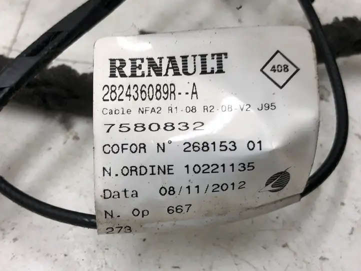 Renault Scenic III - Grand scenic III (2009 - 2016) 282436089R Прочая электропроводка — фото 3