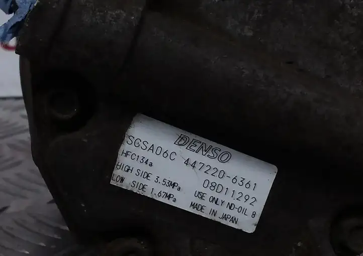 Toyota Corolla E120 E130 (2000 - 2004) 4472206361 Компрессор (насос) кондиционера воздуха — фото 6