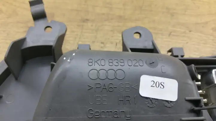 Audi A4 S4 B8 8K (2007 - 2011) 8K0839020 Внутренняя ручка задней двери — фото 3