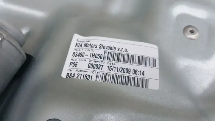 Kia Ceed (2010 - 2012) 834801H050 Стеклоподъемник передней двери (комплект) — фото 3