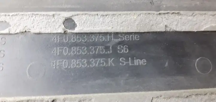 Audi A6 S6 C6 4F (2004 - 2008) 4F0853374K Внутренняя отделка переднего порога — фото 11