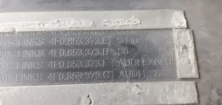Audi A6 S6 C6 4F (2004 - 2008) 4F0853374K Внутренняя отделка переднего порога — фото 12