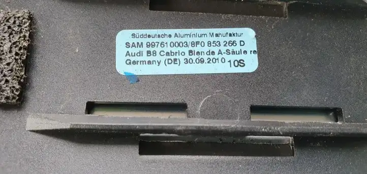 Audi S5 8T (2007 - 2011) Накладка стоек лобового стекла — фото 5